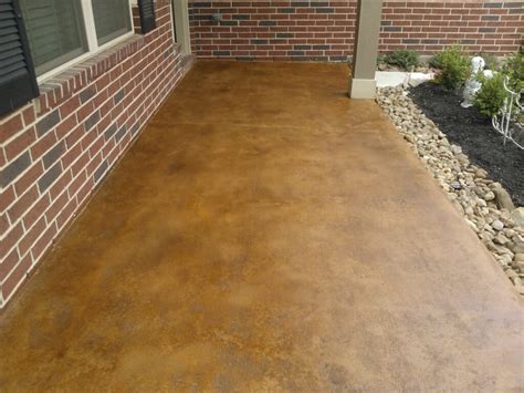 Copper Residential Stained Concrete Xpedite Coatings