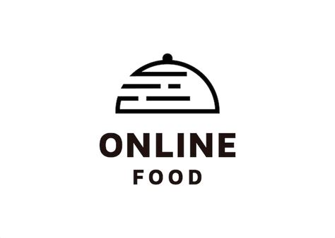 Premium Vector Online Food Logo Design