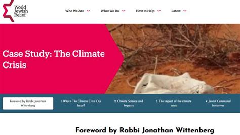 The climate crisis: a humanitarian and a Jewish issue | PreventionWeb