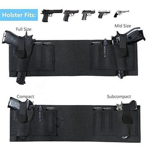 Dual Gun Holster Belly Band Holster For Concealed Carry Waist Band