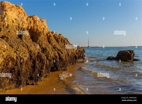 beach Praia Grande in Ferragudo Stock Photo - Alamy