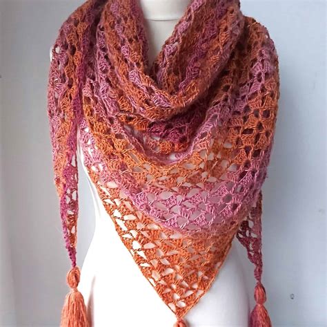 Beginner Crochet Shawl Pattern Coral Charm Annie Design Crochet