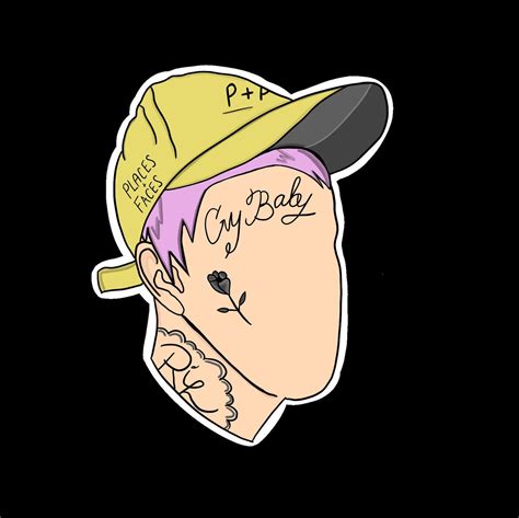 Lil Peep Vinyl Sticker Etsy