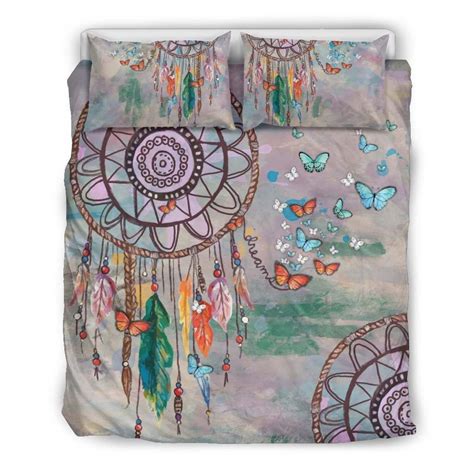 Butterfly Duvet Cover Bedding Set Metal Pigeon