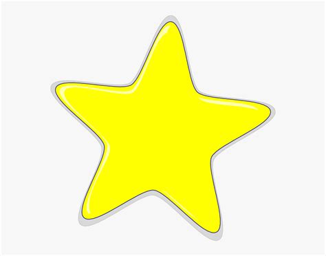 Yellow Star Clipart - Yellow Star Blank Background, HD Png Download ...