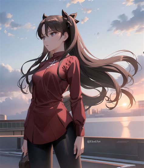 Tohsaka Rin from Fate 1 by Elen1Art on DeviantArt