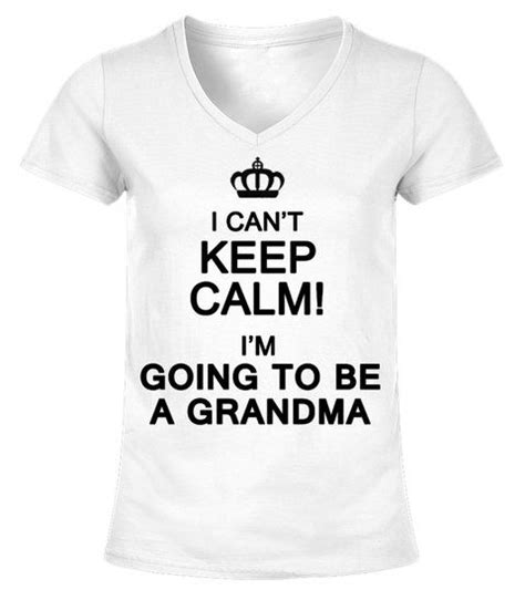 Funny New Grandma - V-neck T-Shirt Woman #Shirts #TShirts | Funny new ...