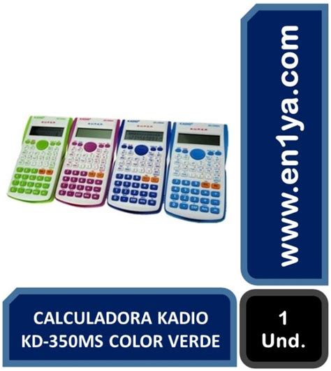 CALCULADORA KADIO KD 350MS COLOR VERDE X1 UNIDAD