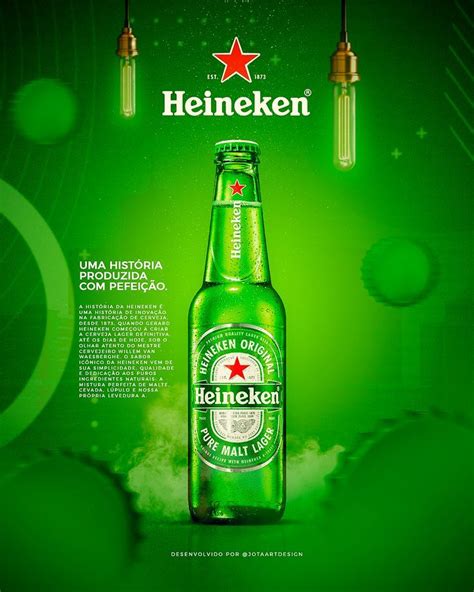 Layout De Estudo Heineken Creative Flyer Design Interactive Design