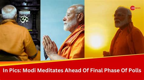 Pm Modis Meditation Retreat Ahead Of Final Phase Of 2024 Lok Sabha Polls In Pics News Zee News