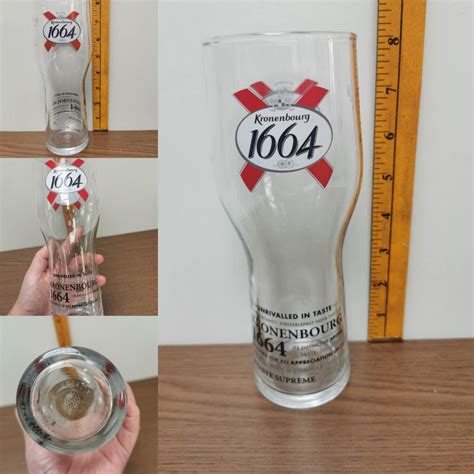 Kronenbourg Collectible Pint Nucleated Beer Glass Furniture