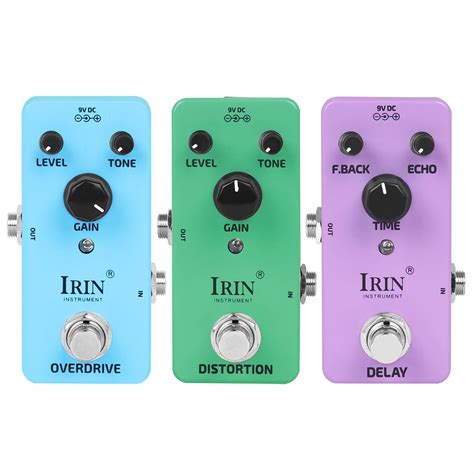 IRIN Electric Guitar Effects Pedal Vintage Overdrive Distortion Delay