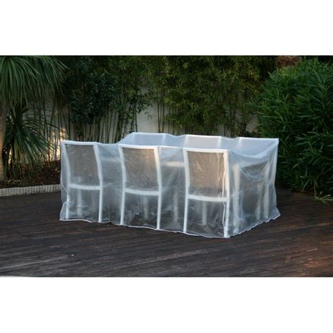 Grande Housse De Protection Transparente Pour Tables Et Chaises