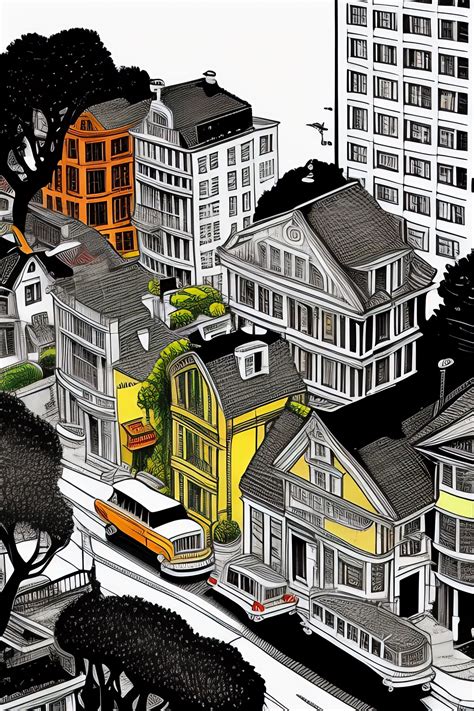 Lexica Maximalist Chaotic Lombard Street San Francisco Birds Eye