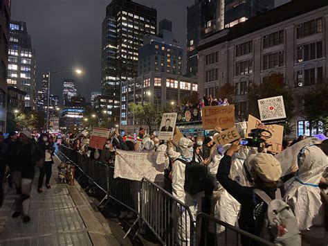 Overseas Chinese hold small anti-Xi Halloween march in New York City ...