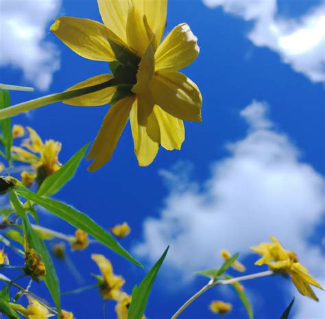 10+ Free Blue Sky Yellow Flowers | Free HD Downloads - Pikwizard