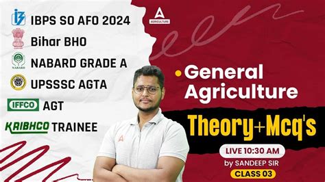 General Agriculture Theory And Mcqs 7 Ibps Afo Bihar Bho Upsssc