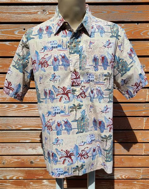 Vintage Avi Kiriaty Kahala Artist Series Men S Aloha Shirt Size Extra