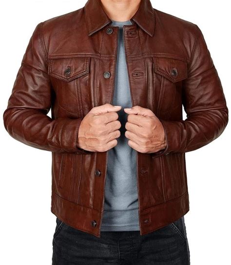 Brown Leather Jackets For Men | Mens Brown Leather Jackets | MSJ