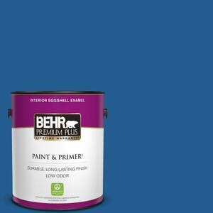 BEHR PREMIUM PLUS 1 Gal S G 570 Sapphire Lace Satin Enamel Low Odor