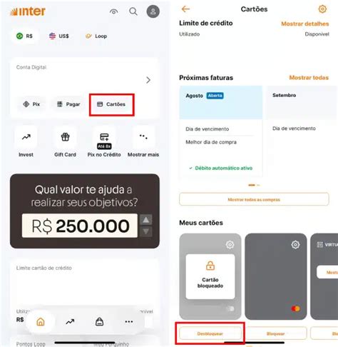 Como Desbloquear O Cartao Inter - Como desbloquear o cartão: aplicativo, caixa eletrônico e outros