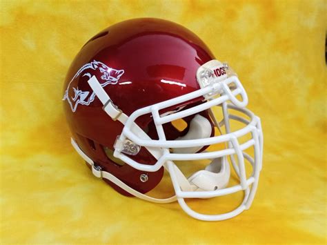 Arkansas Razorbacks throw-back super custom fullsize football helmet ...