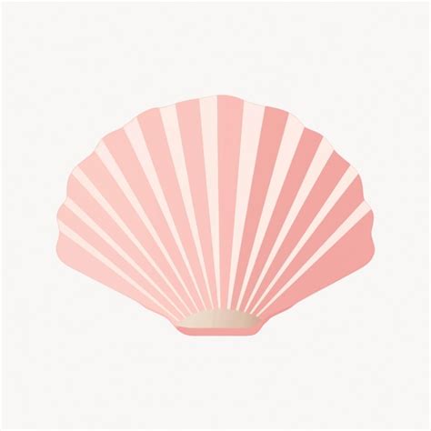 Premium Vector Pink Seashell Vector Illustration