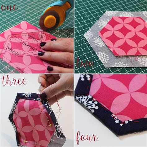 Quilt as you go hexagons tutorial #hexyalong – Raspberry Spool