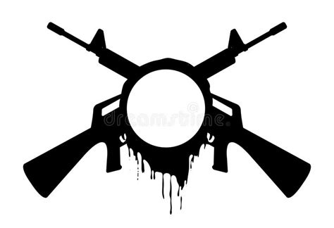 Melted Assault Rifles Stock Vector - Image: 63019047