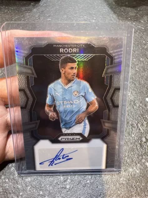 2023 24 PANINI PRIZM Premier League Rodri Autograph 18 25 Silver