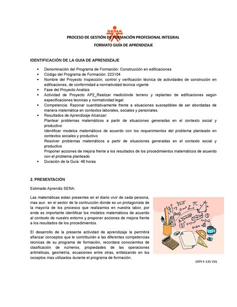 Guia De Aprendizaje Ap Aa Proceso De Gesti N De Formaci N