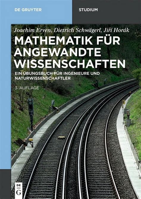 De Gruyter Studium Mathematik F R Angewandte Wissenschaften Ein