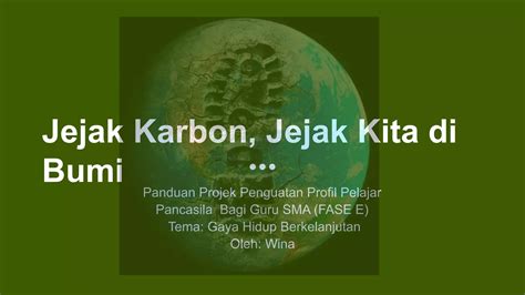 1 TEMA GAYA HIDUP BERKELANJUTAN Pptx Pdf