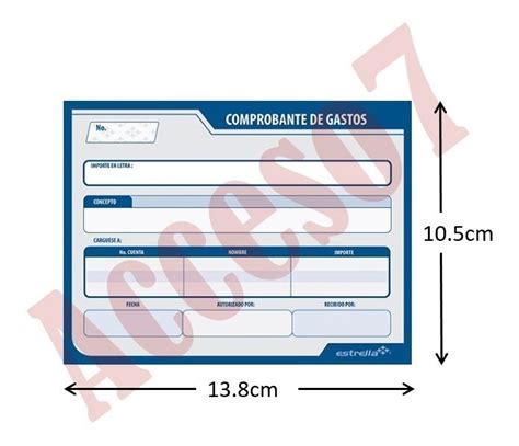 Blocks C Comprobante De Gastos Hojas En Total Mercado Libre