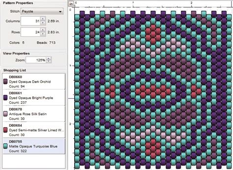 Imaginesque: Beading: Peyote Stitch Pattern 17