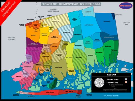 Mapzzles Full Size Maps: Hempstead Map