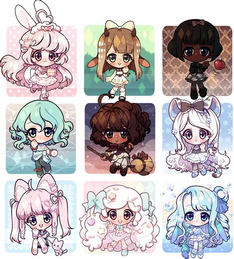 Chibi Commissions By Umino Mari On Deviantart Anime Chibi Art