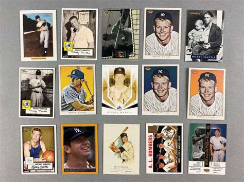 40 Mickey Mantle Cards Matthew Bullock Auctioneers