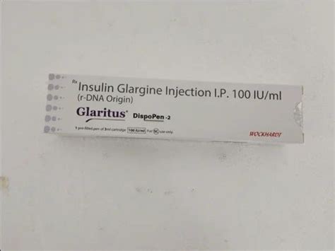 IP 100IU ml Insulin Glargine Injection at Rs 950 box इसलन इजकशन