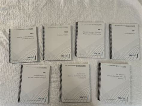 SANS FOR508 Books 2024 GCFA GIAC Certified Forensic Analyst EBay