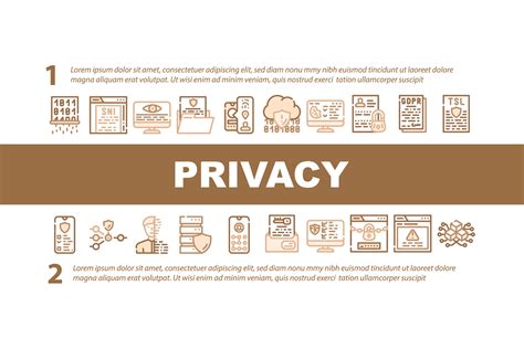 Privacy Policy Protect Landing Header Vector By Sevector Thehungryjpeg