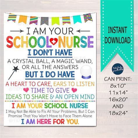 School Nurse Office Decor, I am Your School Nurse Sign Nursing Gift ...