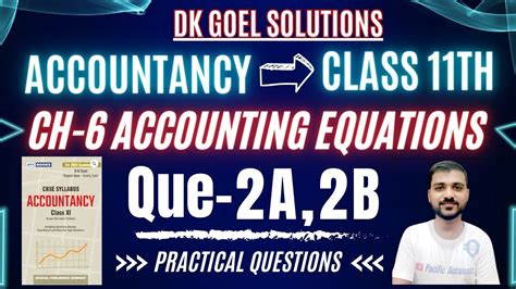 Q 2A Q 2B CH 6 ACCOUNTING EQUATIONS CLASS 11 ACCOUNTS DK GOEL