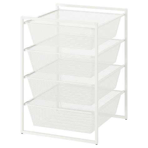 Ikea Jonaxel Frame With Mesh Baskets In 2020 Basket Drawers