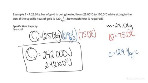 How To Calculate The Energy Needed To Raise The Temperature Of A System