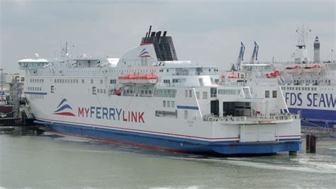 CALAIS, PAS-DE-CALAIS/FRANCE - APRIL 26, 2014: My Ferry Link And DFDS ...