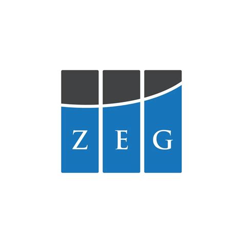 ZEG letter logo design on white background. ZEG creative initials ...