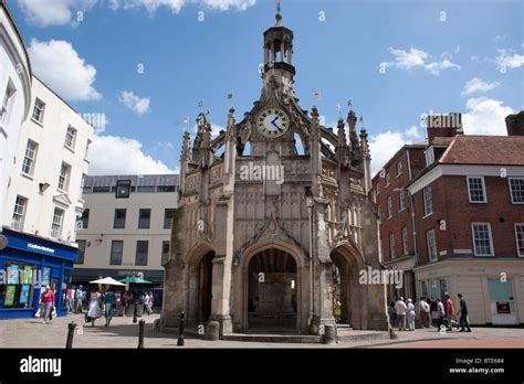 The Clock Tower Chichester West Sussex England Stock Photo Alamy