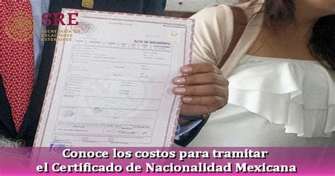 Certificado De Nacionalidad Mexicana Obtenlo F Cil