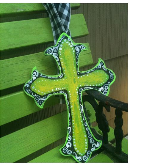 Customizable Wooden Cross Door Hanger